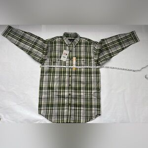 Men's Green Plaid Shirt